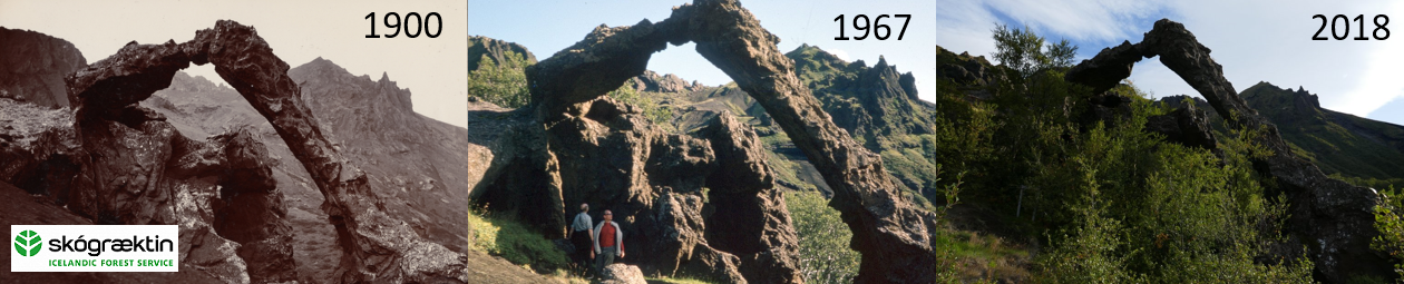 Stone arch in Stóri-Endi, by: Frederick W.W. Howell, Einar Þ. Guðjohnsen, IFS -Hreinn Óskarsson
